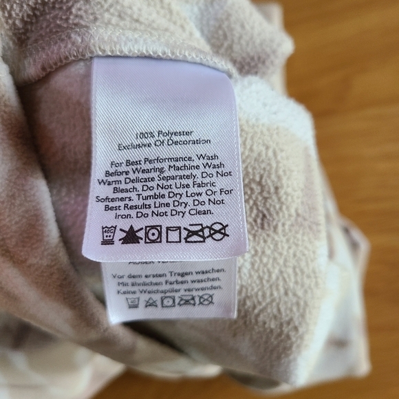 Eddie Bauer Printer 1/4 Zip Quest Fleece in Neutral Canada Goose Print - Size S - Picture 6 of 8